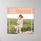 家族モダンの写真 |感謝賛美感謝 キャンバスプリント (正面)