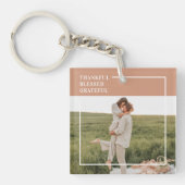 家族モダンの写真 |感謝賛美感謝 キーホルダー (正面)