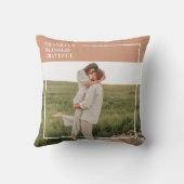 家族モダンの写真 |感謝賛美感謝 クッション (裏面)