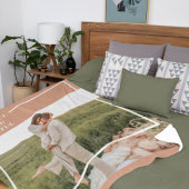 家族モダンの写真 |感謝賛美感謝 フリースブランケット