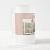 家族モダンの写真 |感謝賛美感謝 フロストグラスビールジョッキ (正面左)