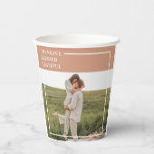 家族モダンの写真 |感謝賛美感謝 紙コップ (正面)