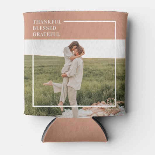 家族モダンの写真 |感謝賛美感謝 缶クーラー (正面)