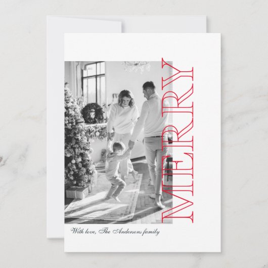 家族モダンの写真 | Red Merry Christmas (正面)