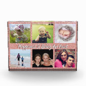 家族モダンの叔母さんと6枚の写真 フォトブロック (正面)