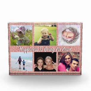 家族モダンの叔母さんと6枚の写真 フォトブロック