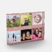 家族モダンの叔母さんと6枚の写真 フォトブロック (左)