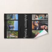 家族モダンの同窓写真写真 ハンドタオル (ハンドタオル)