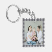 家族モダンの日写真アクリルKeychain キーホルダー (正面左)