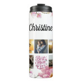 家族モダンの母親の写真コラージュ タンブラー (正面)