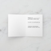 家族モダンの男の子アナウンス カード (内部)