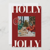 家族モダンはっきりした写真かわいいスタンプのホリデーカード シーズンカード (正面)
