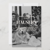 家族モダンはっきりした写真かわいいスタンプのホリデーカード シーズンカード (裏面)