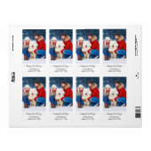 家族モダンカスタム犬の写真ハッピーハウデイ ラベル (フルシート)