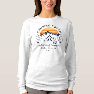 家族モダンキャンプ分隊の母に一致 Tシャツ