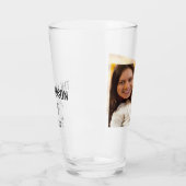 家族モダンパーソナライズされたの写真 タンブラーグラス (左)