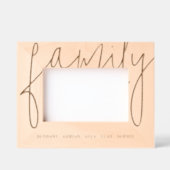 家族モダンパーソナライズされたの写真 レーザー彫刻フレーム (正面)