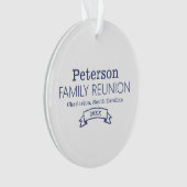 家族モダンパーソナライズされた懇親会 オーナメント (正面)
