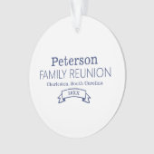 家族モダンパーソナライズされた懇親会 オーナメント (正面)
