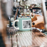 家族モダンフォトミントシンプルラブギフト エスプレッソカップ<br><div class="desc">家族のモダン写真と黒のドット美しいギフト</div>