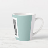 家族モダンフォトミントシンプルラブギフト カフェラテマグ (右)