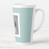 家族モダンフォトミントシンプルラブギフト カフェラテマグ (右)