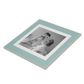 家族モダンフォトミントシンプルラブギフト タイル (側面)