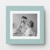 家族モダンフォトミントシンプルラブギフト フォトプラーク (正面)