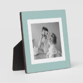 家族モダンフォトミントシンプルラブギフト フォトプラーク (正面)