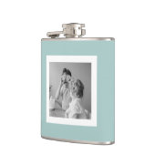 家族モダンフォトミントシンプルラブギフト フラスク (左)