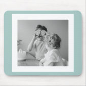 家族モダンフォトミントシンプルラブギフト マウスパッド (正面)