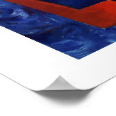 家族モダンポートレート絵画の芸術プリント ポスター (角)