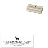 家族モダンミニマルクリスマス差出人住所 ラバースタンプ (押印)