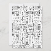 家族モダンメリー写真クリスマスカード シーズンカード (裏面)