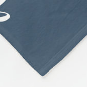 家族モダンモノグラム3フォトコラージュ フリースブランケット (角)