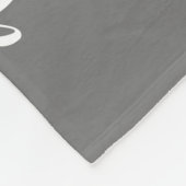 家族モダンモノグラム3フォトコラージュ フリースブランケット (角)