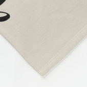 家族モダンモノグラム3フォトコラージュ フリースブランケット (角)