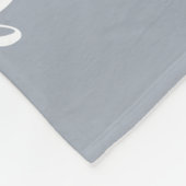 家族モダンモノグラム3フォトコラージュ フリースブランケット (角)