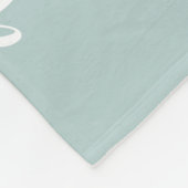 家族モダンモノグラム3フォトコラージュ フリースブランケット (角)