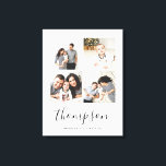家族モダンモノグラム4フォトコラージュ キャンバスプリント<br><div class="desc">おカスタム客様の家族の写真とパーソナライズされたモノグラムでラップされたキャンバスの壁アートを印刷。4平方Instagram写真の宇宙とカスタムあなたの家族の名前モノグラムまたはその他の文字を追加。デザインツールを使用して、文字を追加したり、背景色を変更したり、写真のフォントや色を編集して、種類のデザインを作成すユニークる。写真カスタムキャンバスのプリント素晴らしは家族や友人のための贈り物！</div>