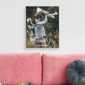 家族モダンモーメンパーソナライズされたトホーム キャンバスプリント (インサイチュ (リビング))