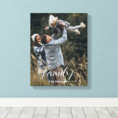 家族モダンモーメンパーソナライズされたトホーム キャンバスプリント (インサイチュ (ウッドフロア))