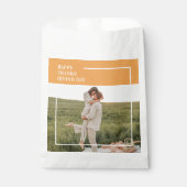 家族モダン写真と幸せな感謝祭の日の贈り物 フェイバーバッグ (正面)