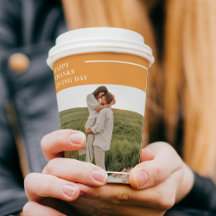 家族モダン写真と幸せな感謝祭の日の贈り物