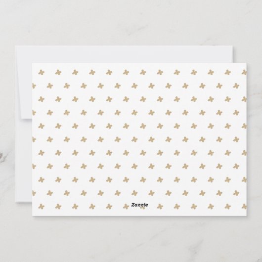 家族モダン写真の花柄クリスマス シーズンカード (裏面)