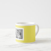 家族モダン写真イエローシンプルラブリーギフト エスプレッソカップ (正面右)