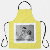 家族モダン写真イエローシンプルラブリーギフト エプロン (正面)