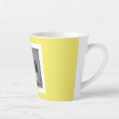 家族モダン写真イエローシンプルラブリーギフト カフェラテマグ (右)