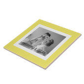 家族モダン写真イエローシンプルラブリーギフト タイル (側面)