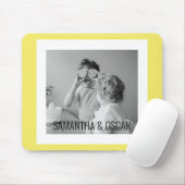 家族モダン写真イエローシンプルラブリーギフト マウスパッド (マウス)